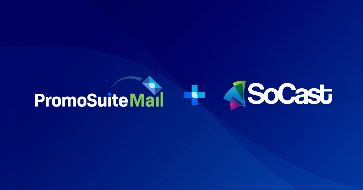 PromoSuite Mail and SoCast logos